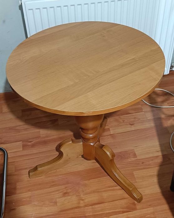 Stolik okrągły drewniany