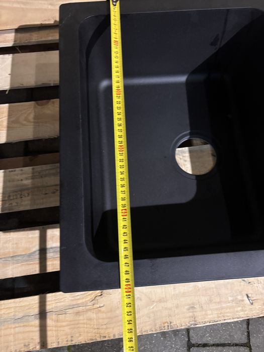 Zlewozmywak Franke Orion OID 611-62 onyx z syfonem przyściennym