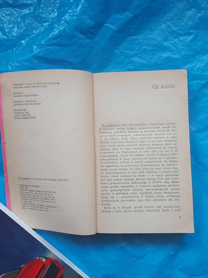 Książka Fuga z tematem miłosnym 1874rok