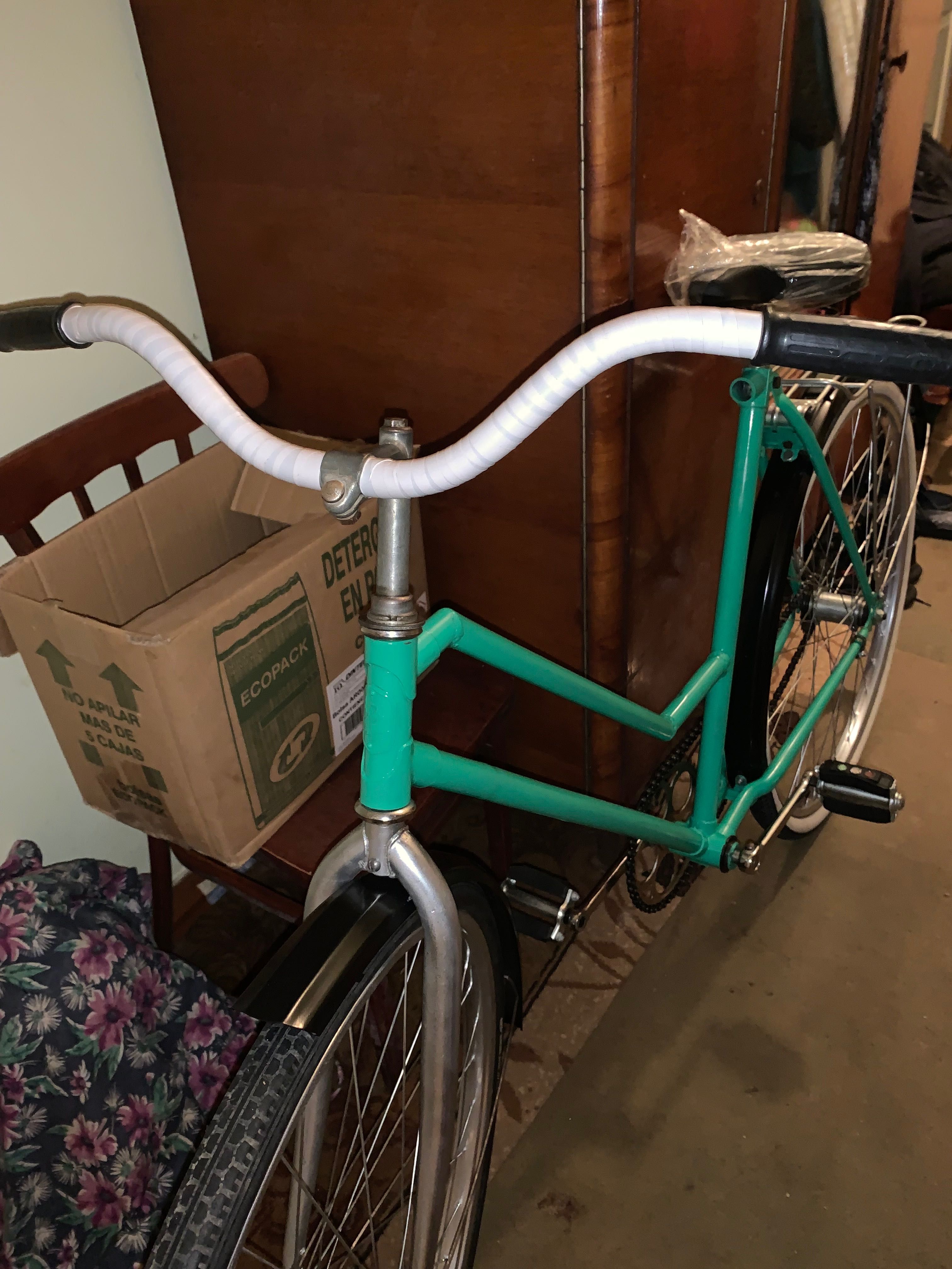 Велосипед зелений ДАМКА