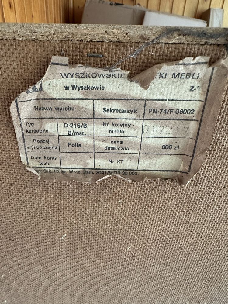 Sekretarzyk witryna meblościanka regał szafka za darmo