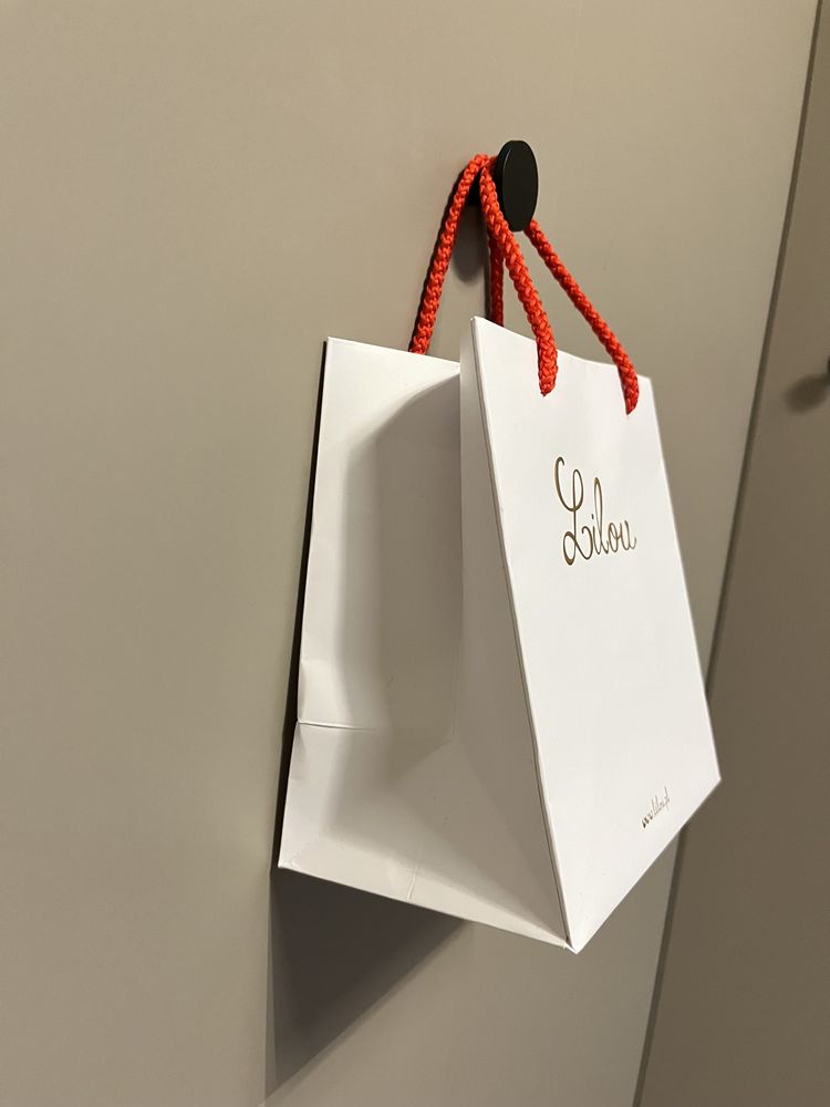 Lilou mała sztywna papierowa torebka prezentowa torba na prezent