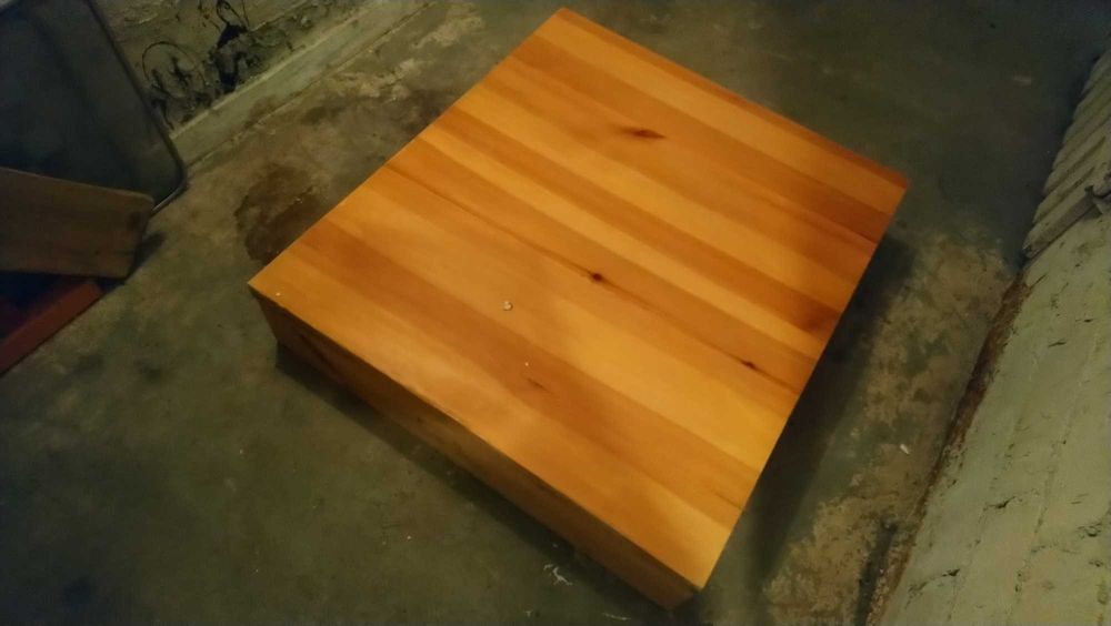 Blat sosnowy na stolik kawowy lub na schody trepy 80 x 90 x 4 cm
