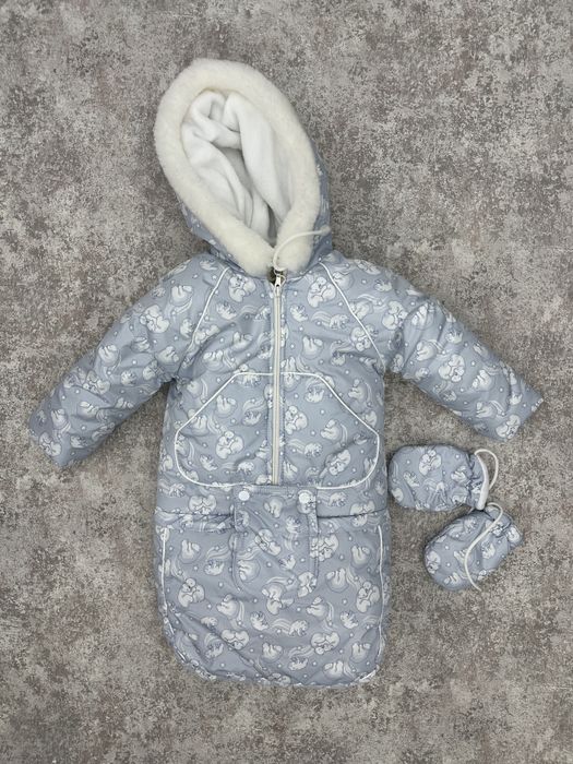 Зимний детский комбинезон- трансформер 3в1