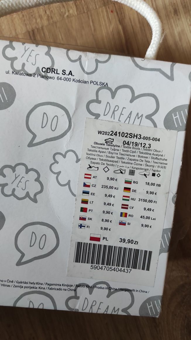 Piękne buciki dla dziewczynki coccodrillo