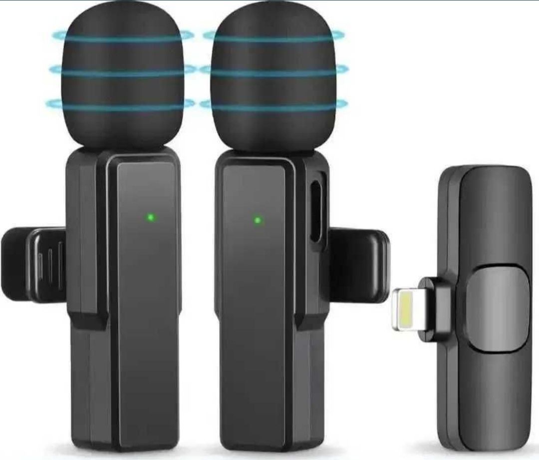 Homvos 2x  bezprzewodowy mini mikrofon do iPhone'a, iPada