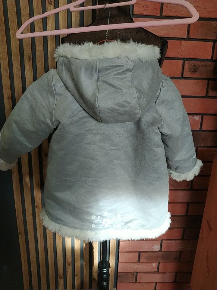 H&M Płaszczyk futerko rozm 86( 12-18 mc)