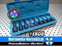 Zestaw nasadek Udarowych TORX 1/2" T20-T70 nasadki torx klucze torx