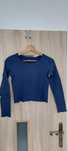 Koszulka crop top granatowa S House