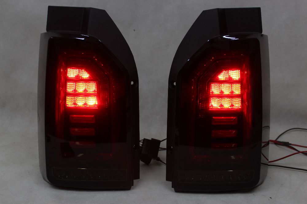 Lampy światła tylne tył VW T6 15+ NEON LED BAR Dynamiczne Black NOWE