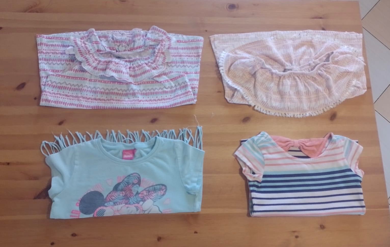 Bluzeczki na lato dla dziewczynki 122
