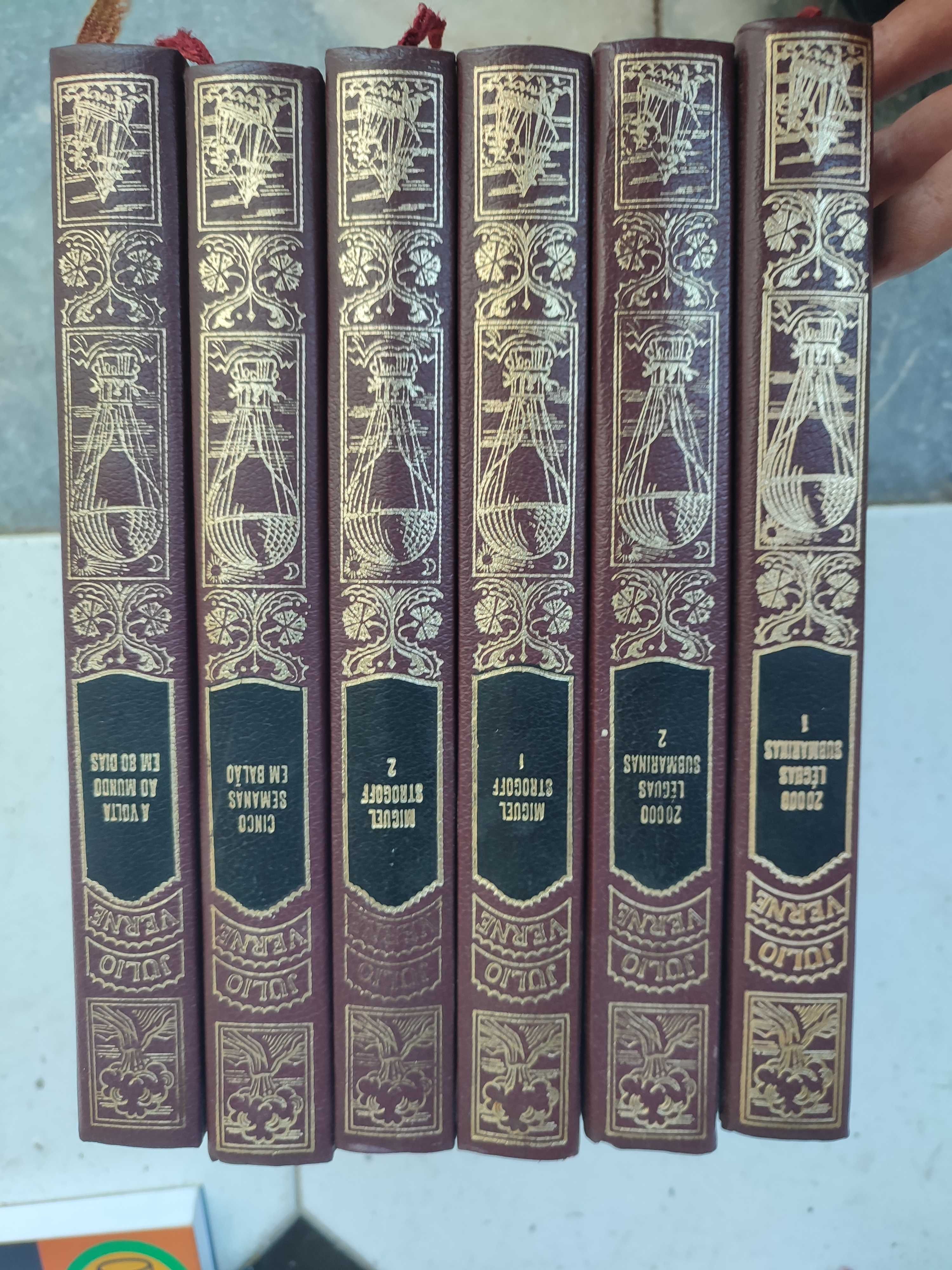 6 Livros de Júlio Verne - capa dura