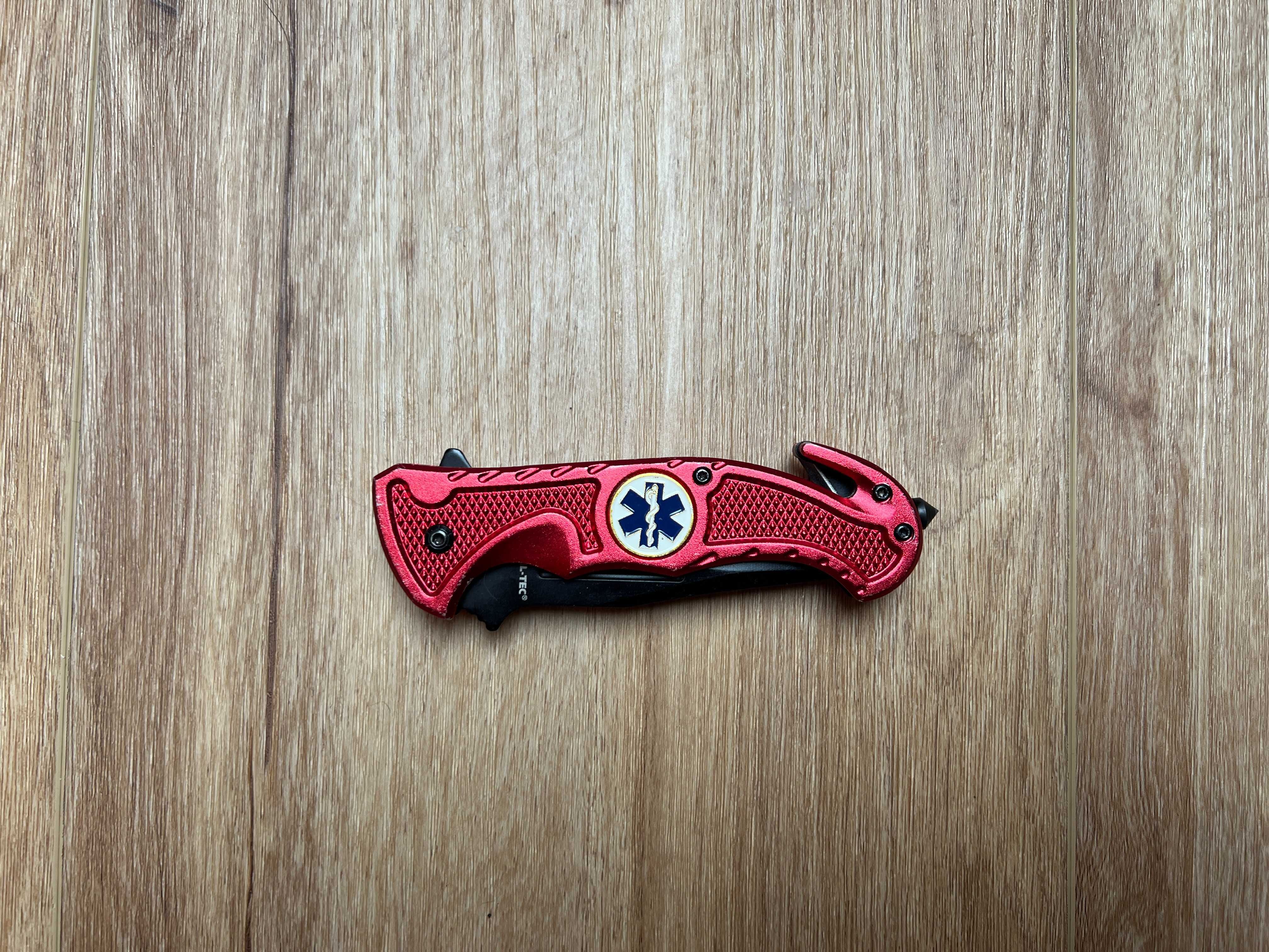 Nóż składany ratowniczy Mil-Tec Rescue Red