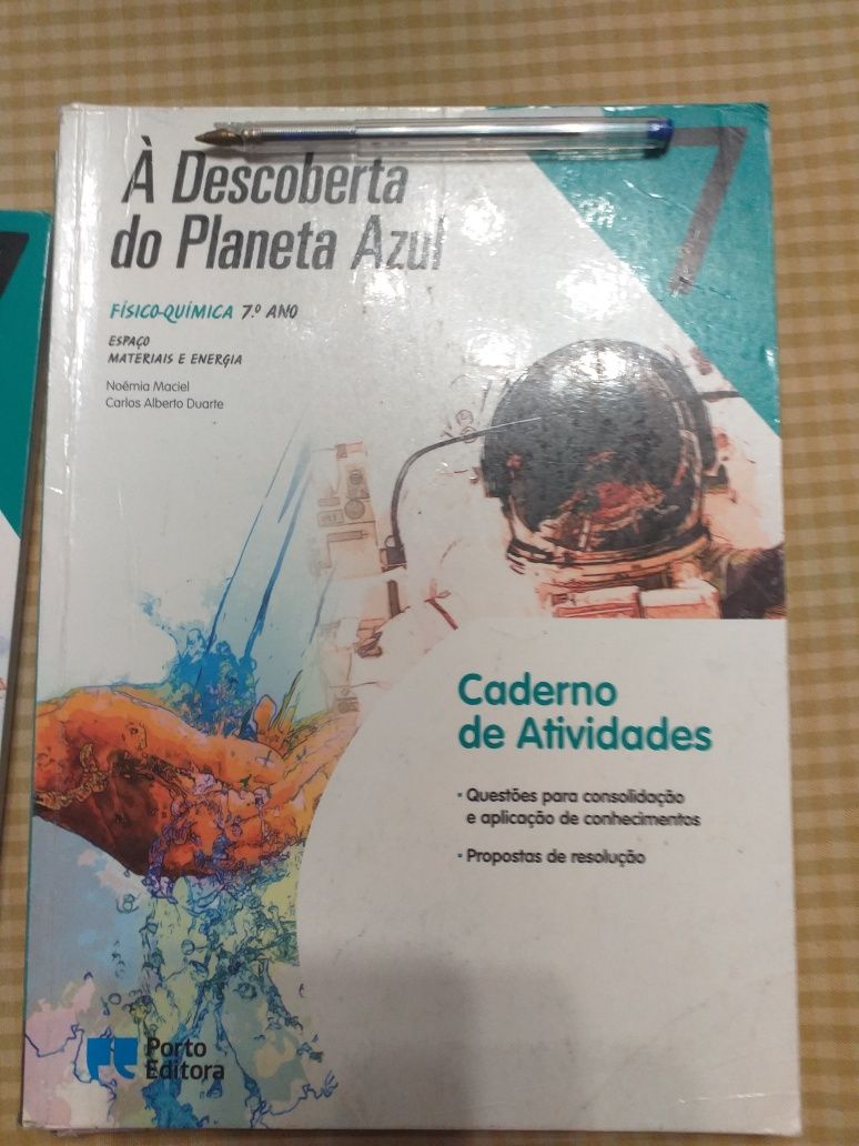 Manuais e CA 7 ano: A Descoberta do Planeta Azul de Fisico-Quimica