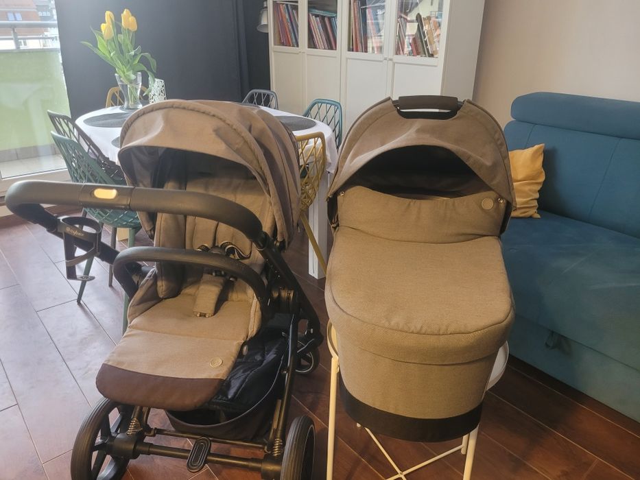 Cybex balios s lux Soho grey wózek 2 w 1 gondola spacerówka dodatki