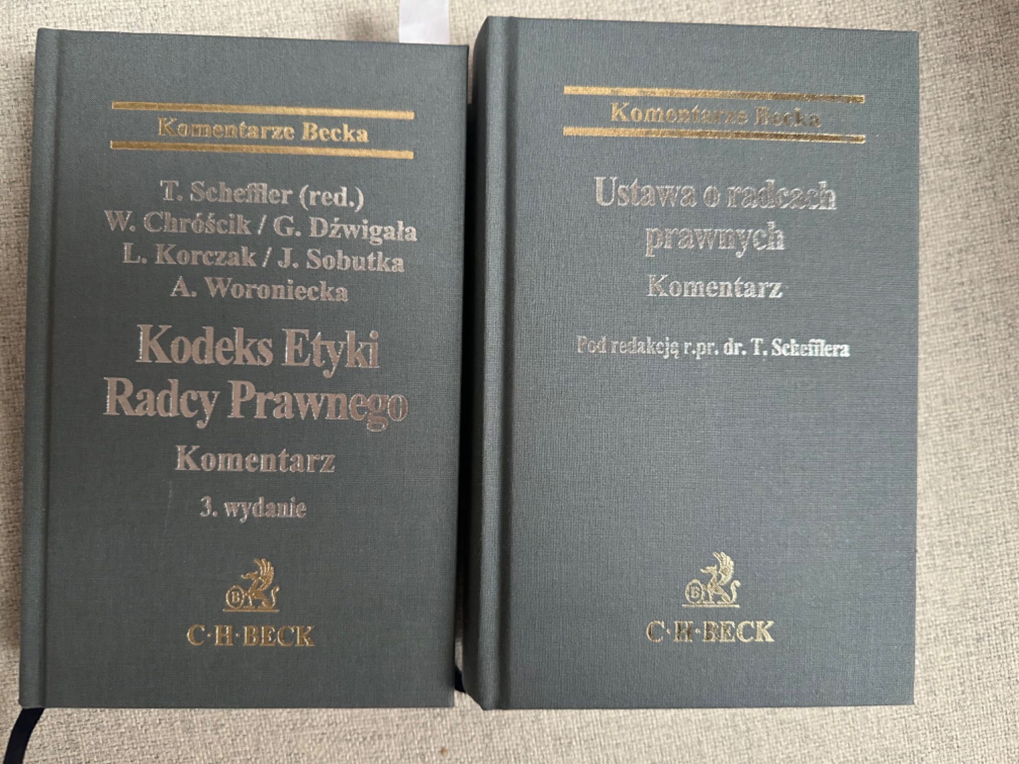 Komentarze do ustawy o radcach prawnych i kodeksu etyki T. Scheffler