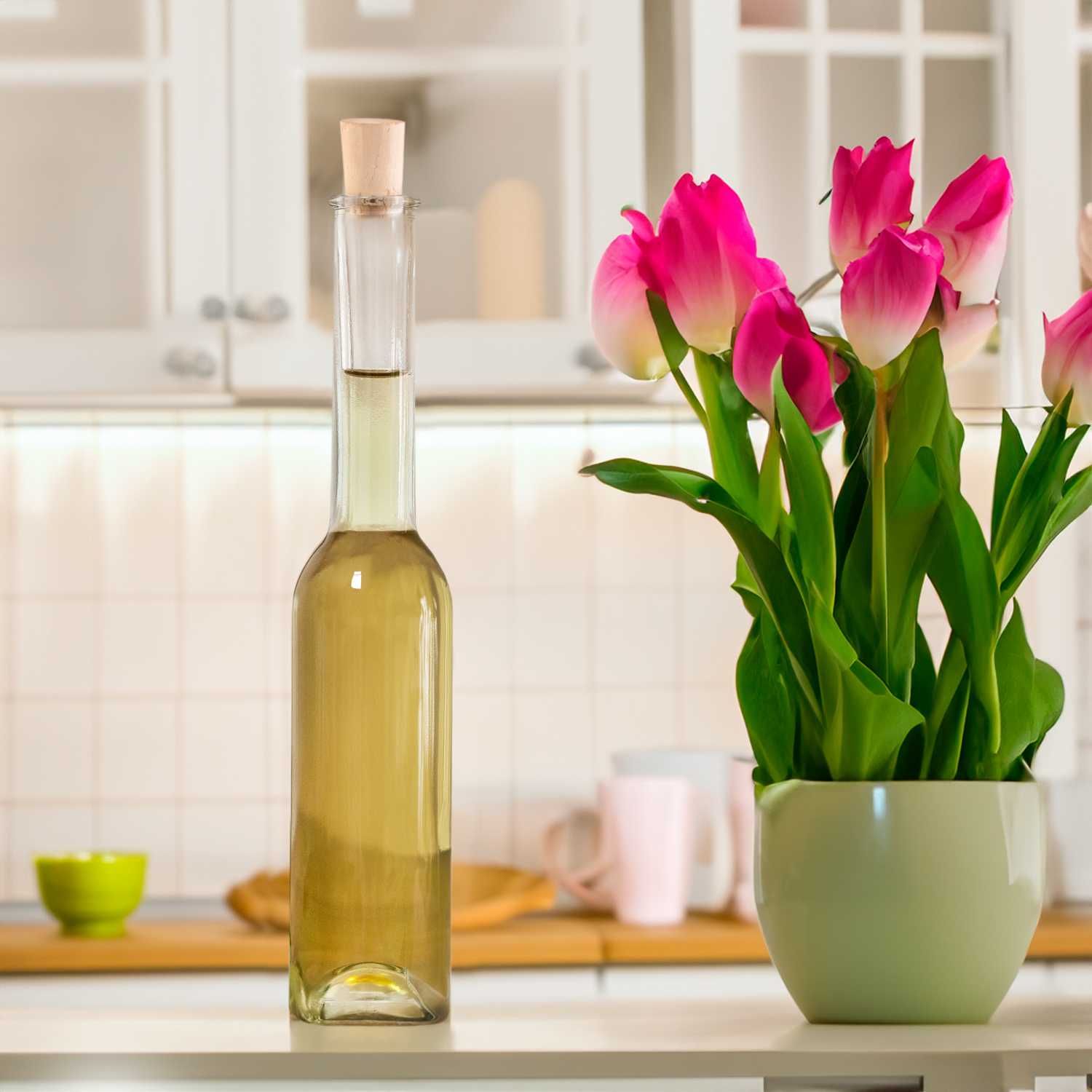 Zestaw 50 sztuk - butelka FENICE 200 ml na oliwę nalewki + korek