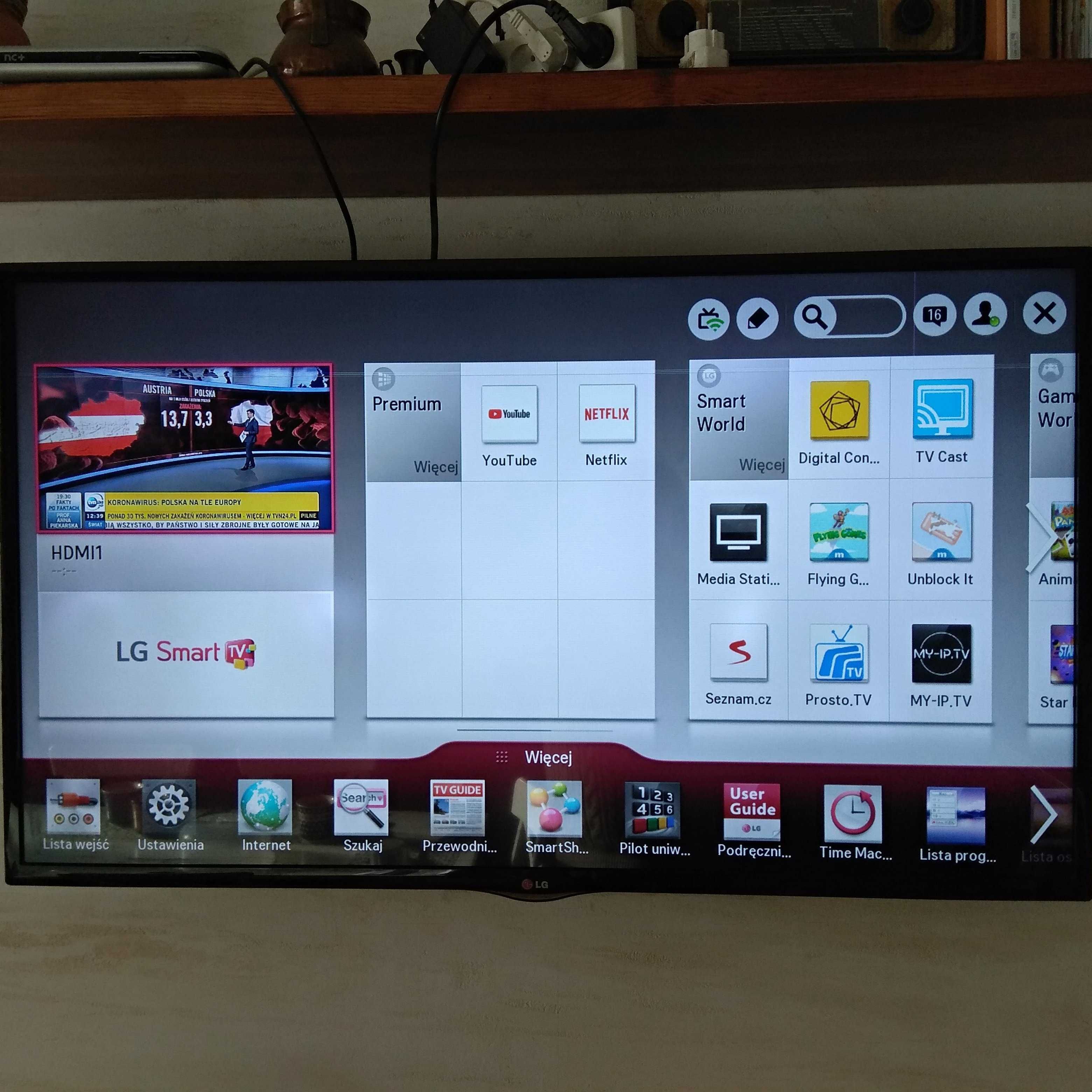 LG TV 47" LED  model: 47LN575S-ZE