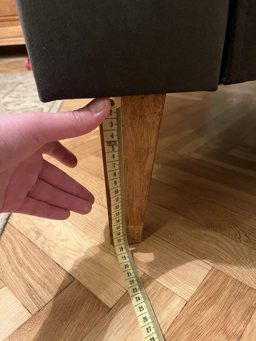 Fotel uszak welurowy Black Red White