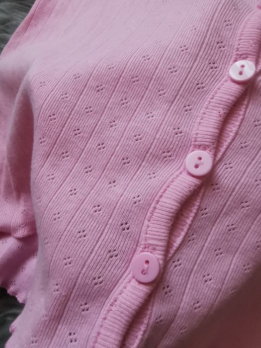 Crop top różowy House