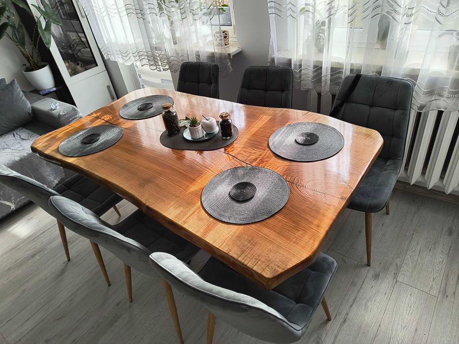 Stół jesion,dąb z litego drewna monolit loft