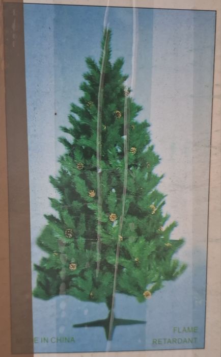 Árvore Natal com pinhas 210cm
