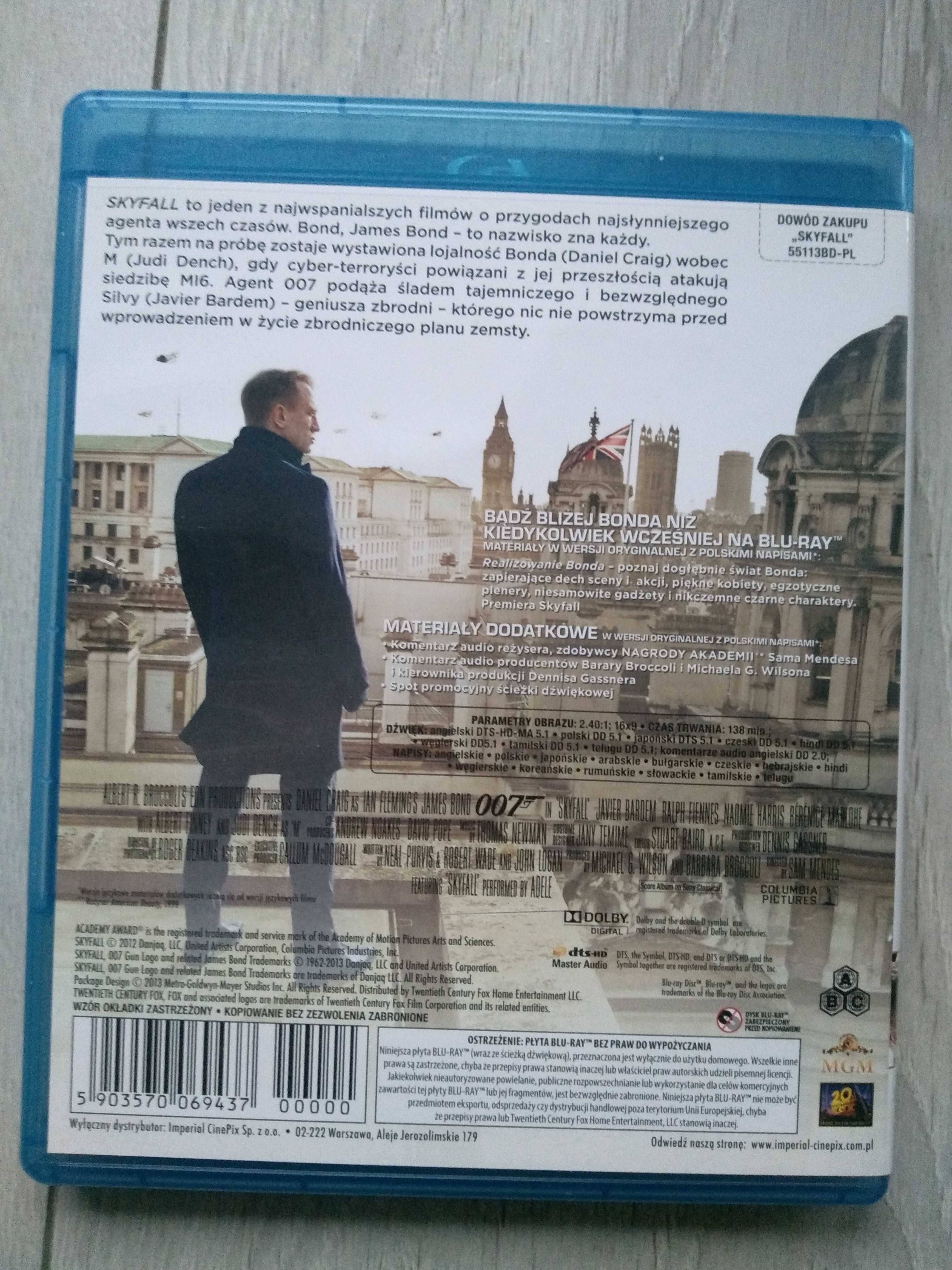 James Bond Skyfall Blu-Ray LEKTOR