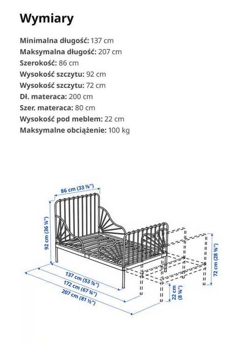 ikea łozko dla dziecka i nastolatka