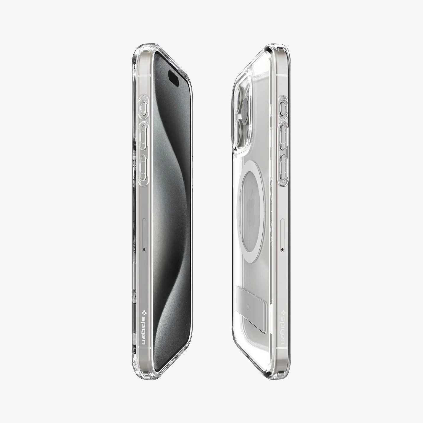 Чехол с подставкой Spigen Ultra Hybrid S Чехол для iPhone 15 Pro