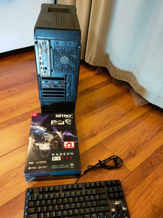 Gamingowy Win11 i3 10gen 4.3GHz turbo 8GB RAM RX580 8GB;256NVMe klaw+M