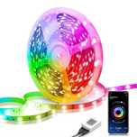 Taśma LED, 15 m, Bluetooth RGB LED, zmiana kolorów,