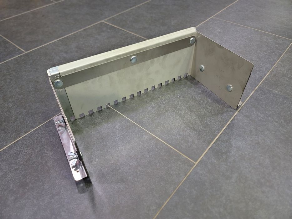 Гребенка С Нержавейки Для плитки для клея На 600мм 10 Зуб  Роздвижная