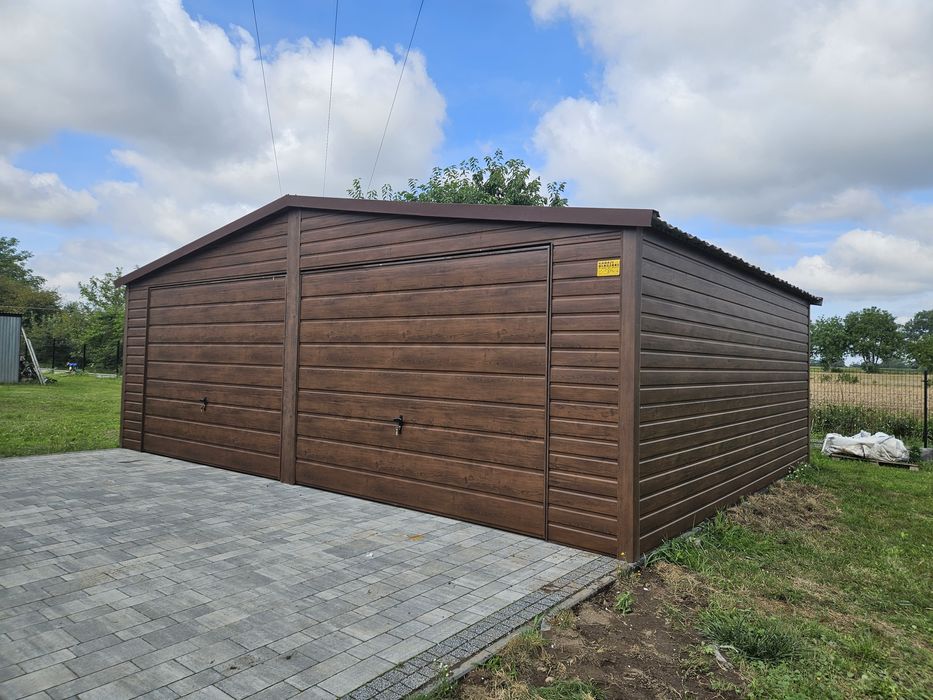 7x5.5 POD Garaże Blaszane Garaż Blaszany Blaszak Okucia Blaszaki Orzec