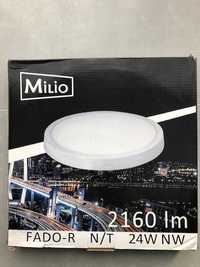 Plafon LED okrągły Milio Fado-R 24 W 30 cm neutralny biały NOWY