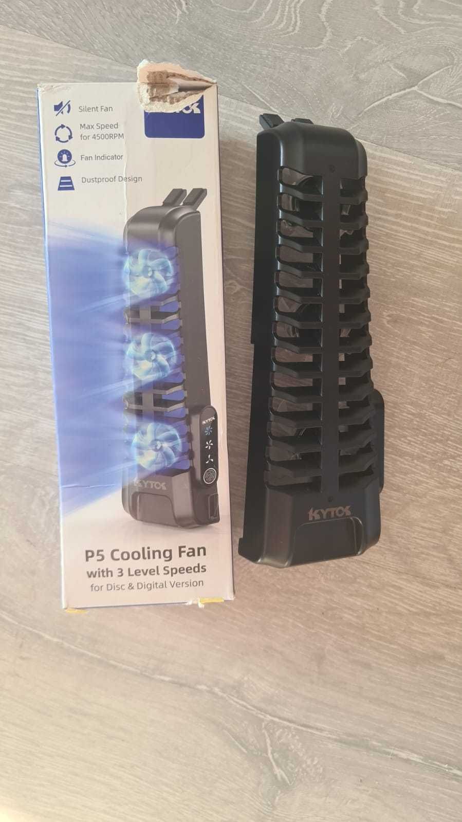 Wentylator zewnętrzny do PS5 Digital Disck 3 prędkości USB SPP710