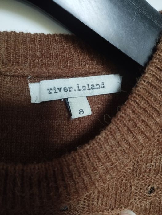 Karmelowy sweterek River Island rozm. 8 (34)