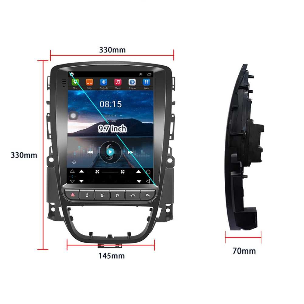 Radio DAB+ CarPlay Android GPS Nawi WiFi 4G MP4 MP3 USB Opel Astra J