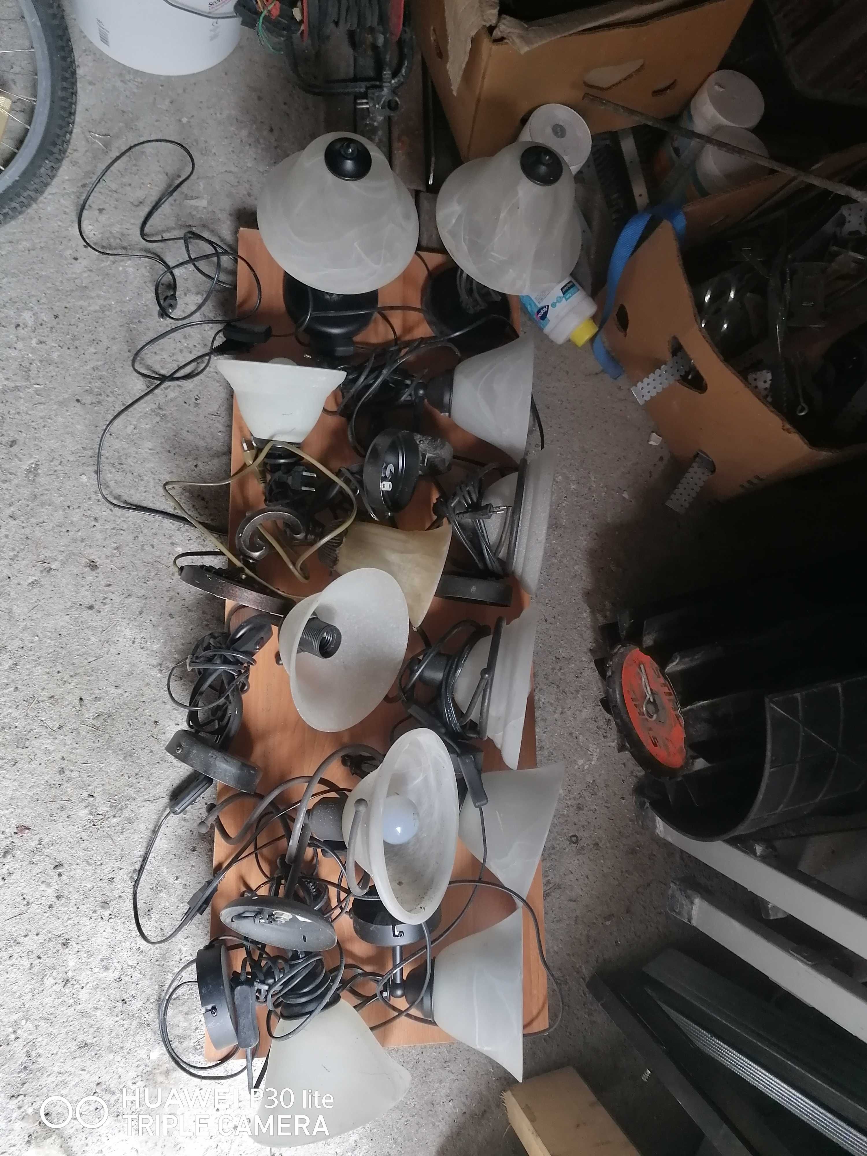 Lampy, kinkiety 13 sztuk