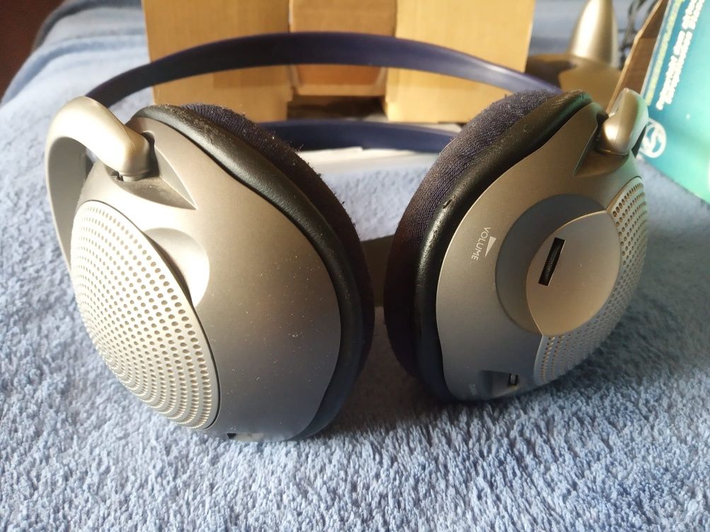 PHILIPS FM hc8390 słuchawki RADIOWE 100m zasięg bezprzewodowe VINTAGE