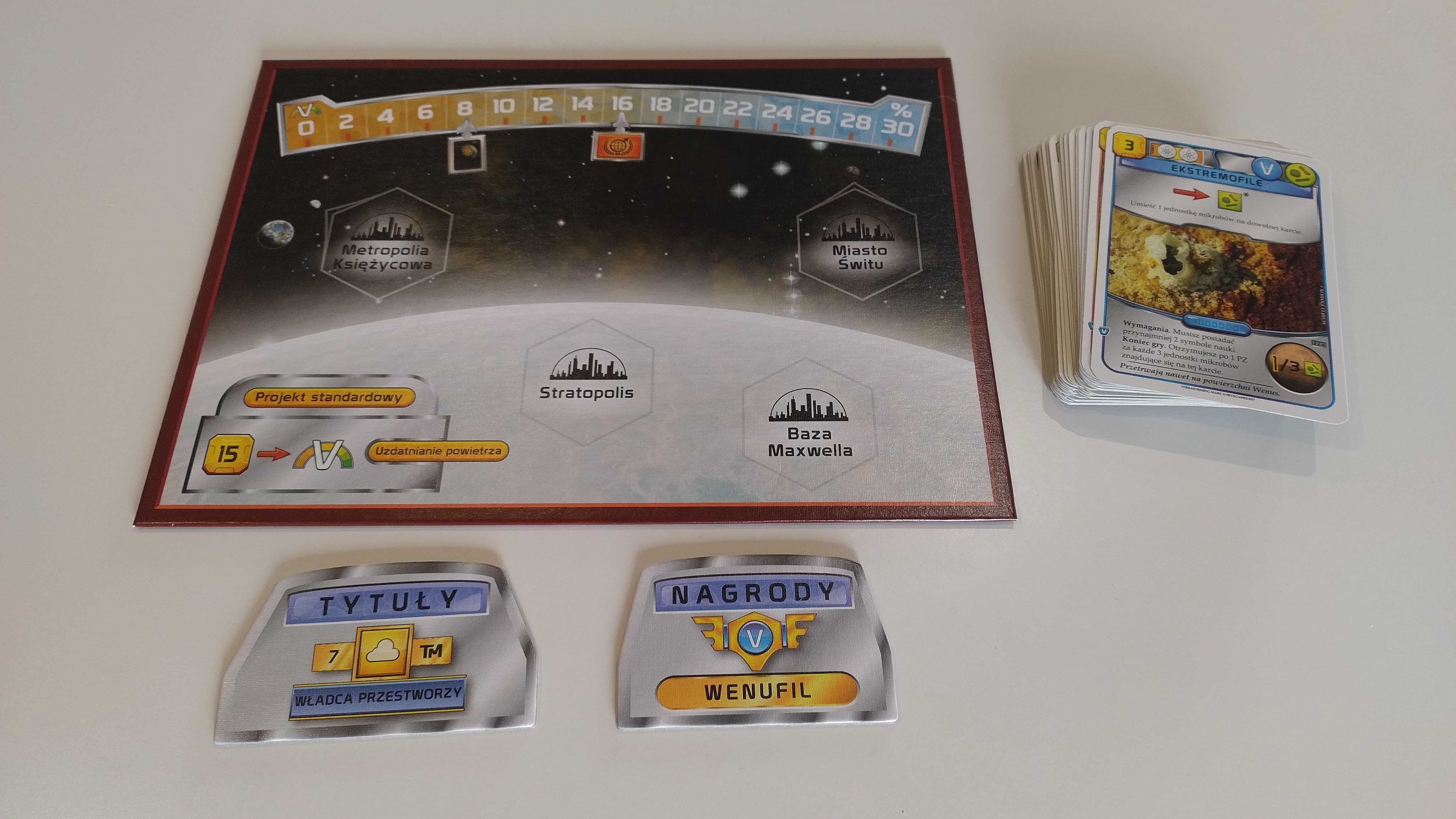 Terraformacja Marsa + 3 dodatki, dodatkowe mapy, dwuwarstwowe plansze