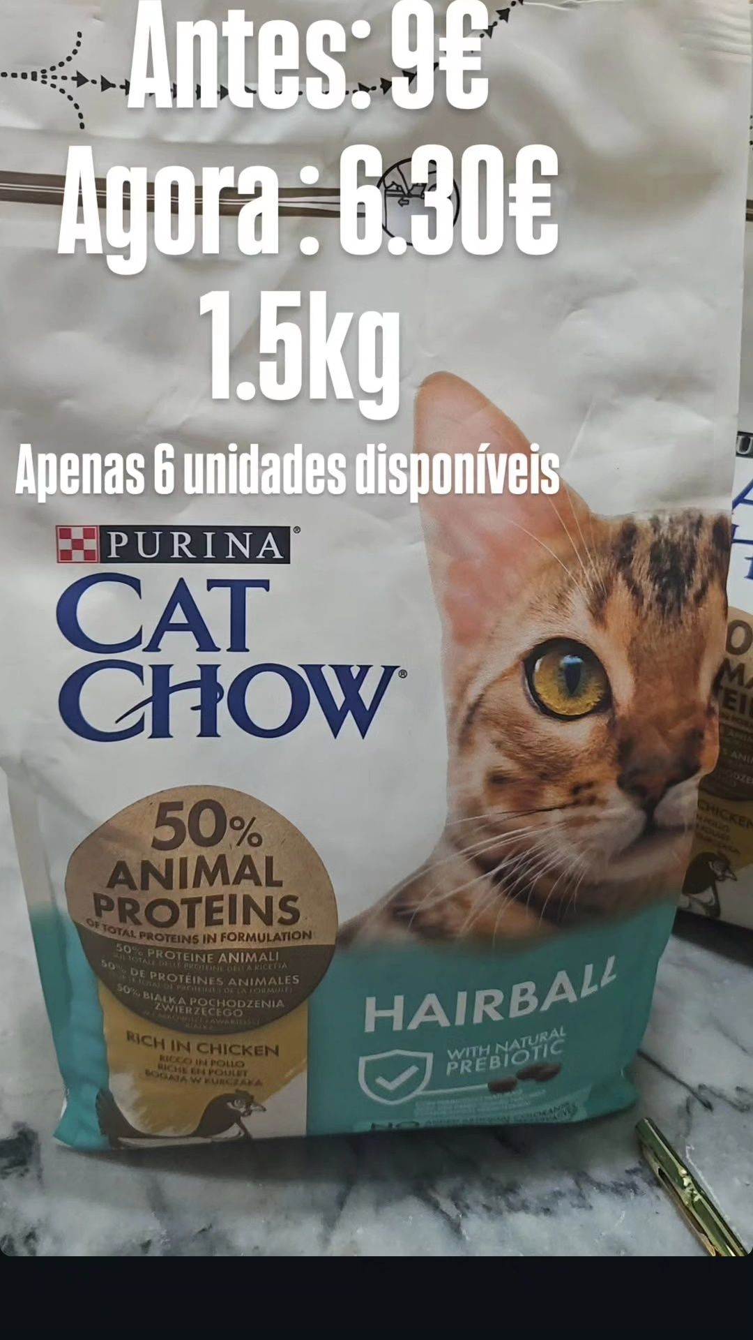 Rações para gato! 30% Desconto
