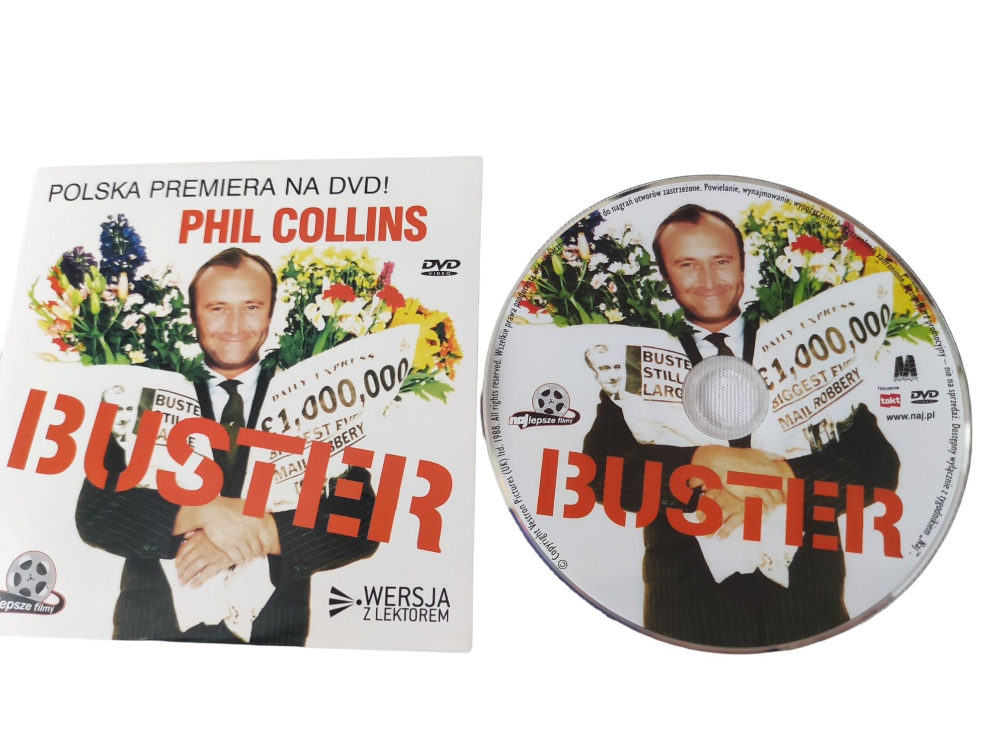 Film DVD "Buster" Komedia kryminalna Phil Collins 1988 retro, nostalgi