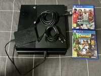 PS4 500 GB com dois jogos e disco externo 1T