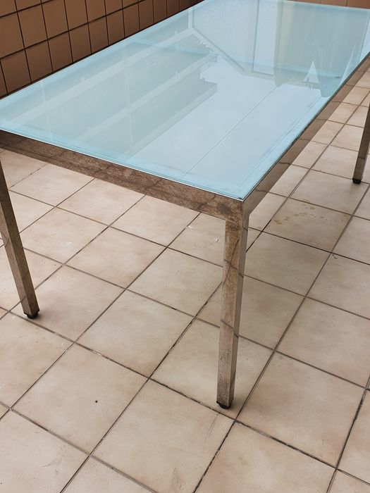 Mesa Inox e Vidro