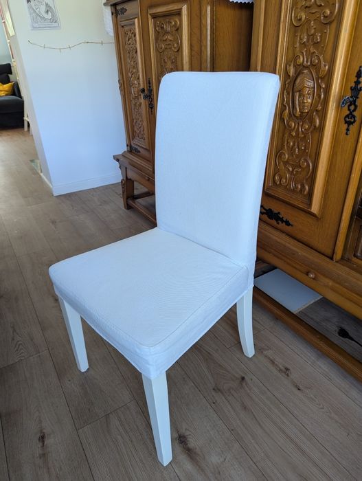Białe Krzesła Ikea Henriksdal - 6 sztuk