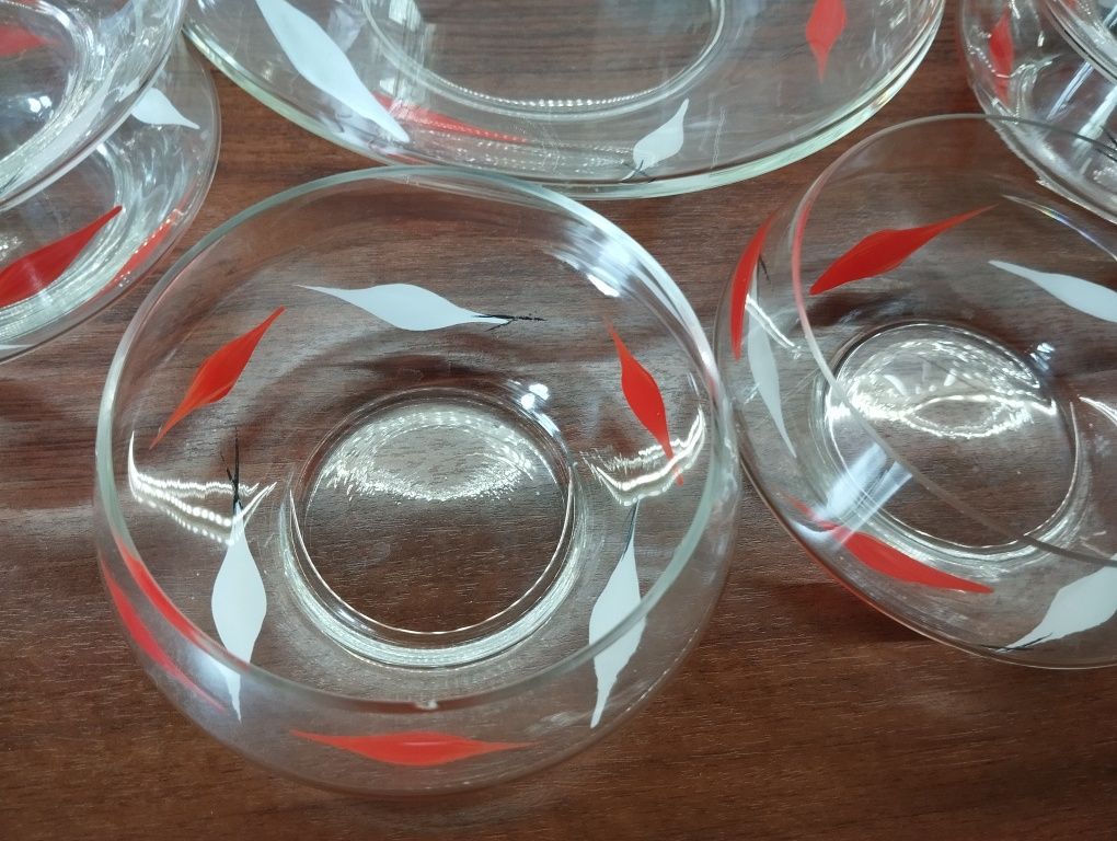 Zestaw stołowy szklany