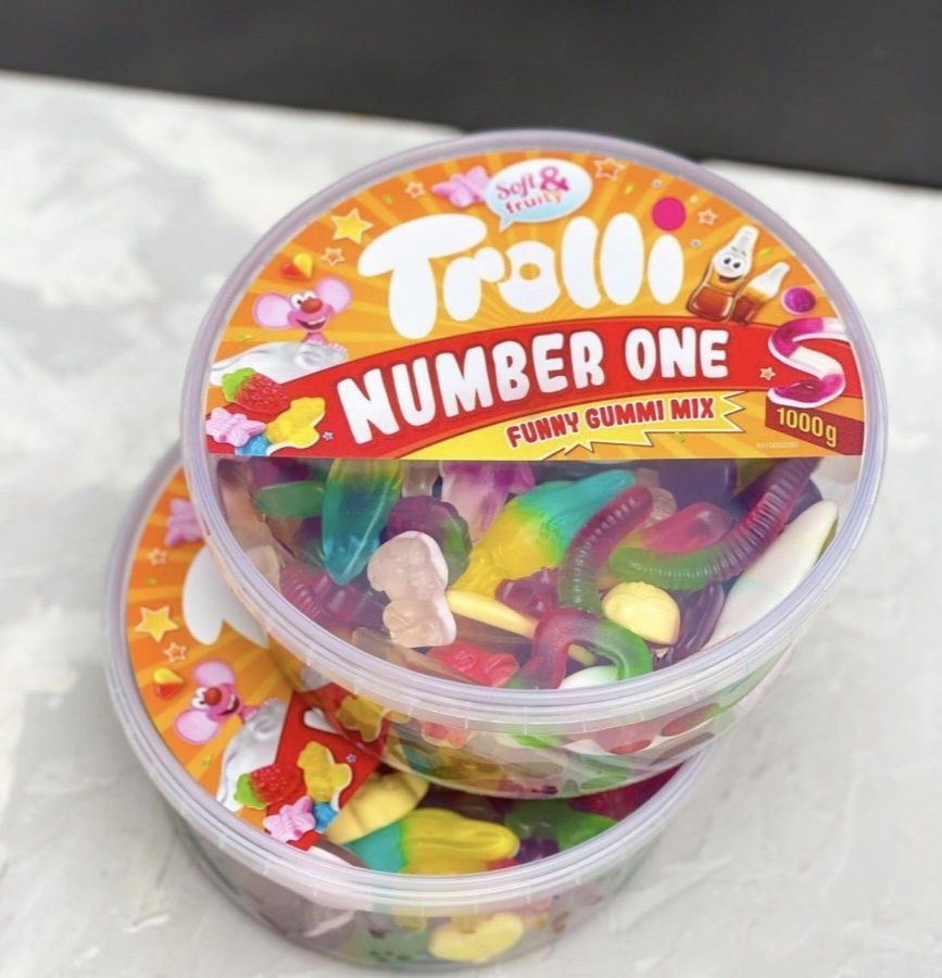 Желейні цукерки Trolli Number One Funny Gummi Mix Тролі Веселий Мікс