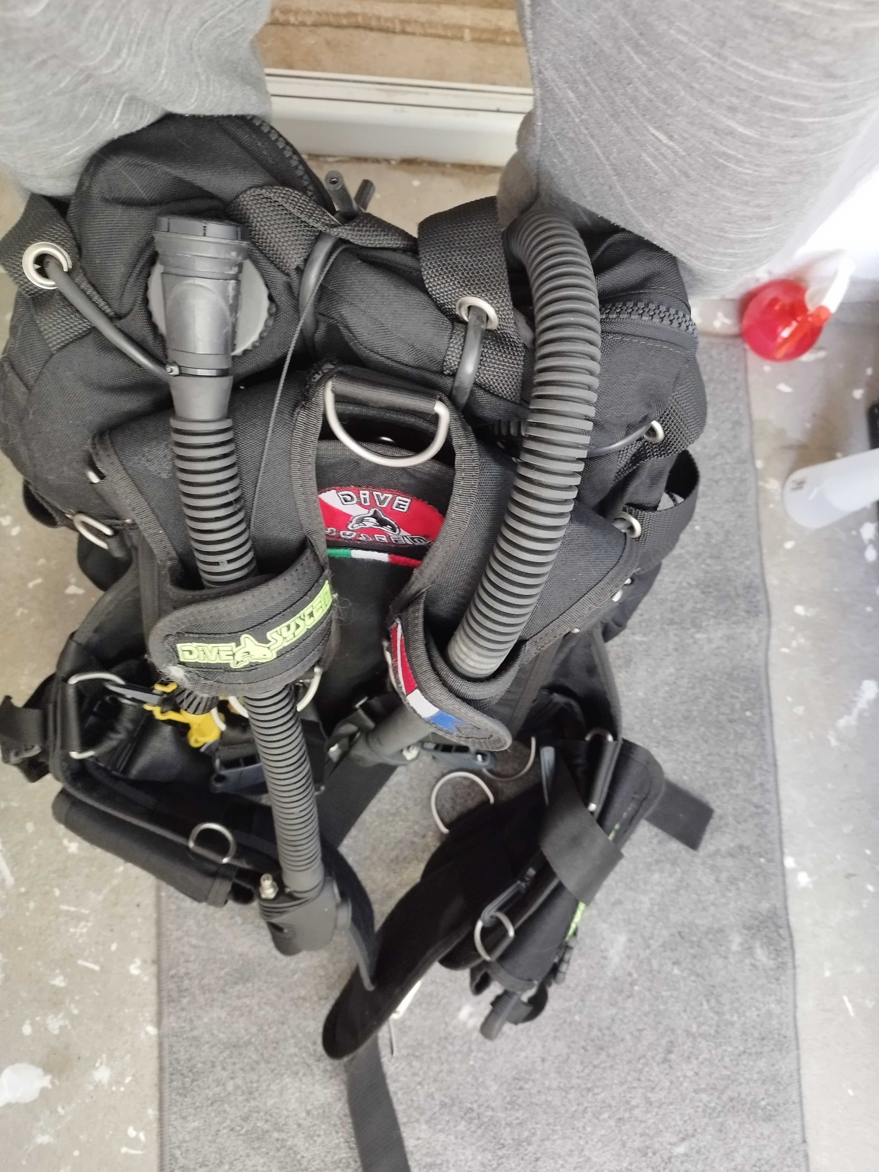 Kamizelka/BCD/Jacket techn. Dive System Tech Deep 2x40L starsza.wersja