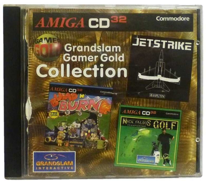 3 GRY Amiga CD32 A1200 -- Bump'N'Burn + Jetstrike + Nick Faldo's Golf