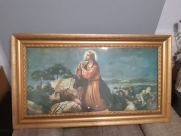 Obraz Jezusa na Górze Oliwnej.